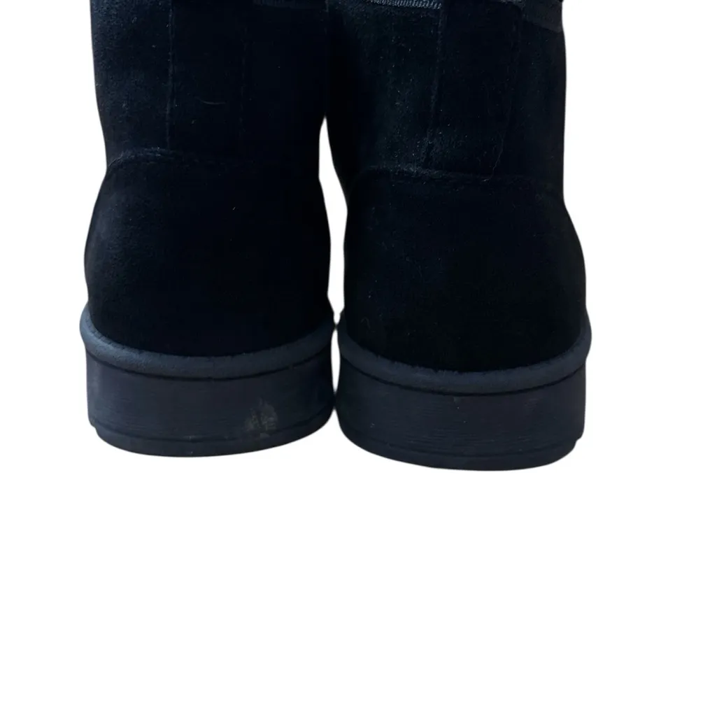 Kohls SO Sophia Black Fur lined Suede Boots - Image 5