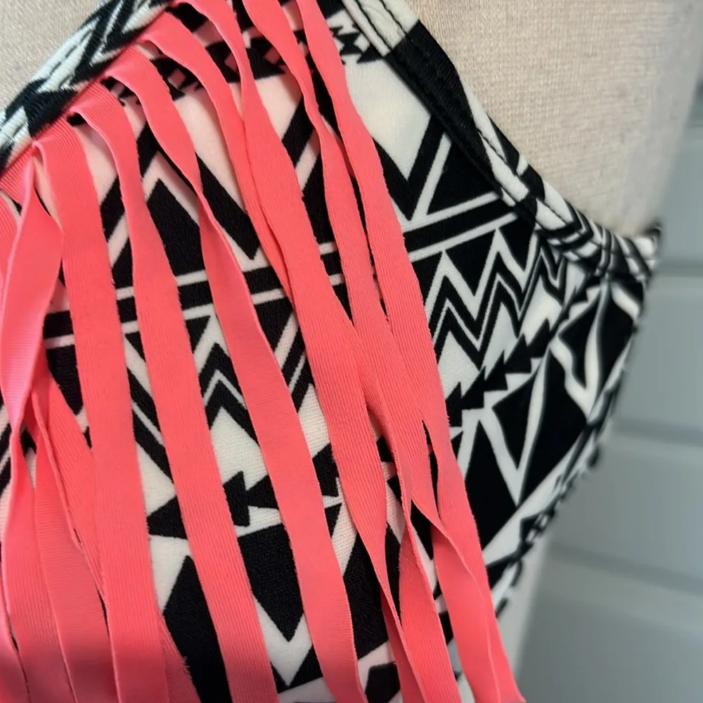 Ymi Boho Tribal Fringe Bikini Top - Image 4