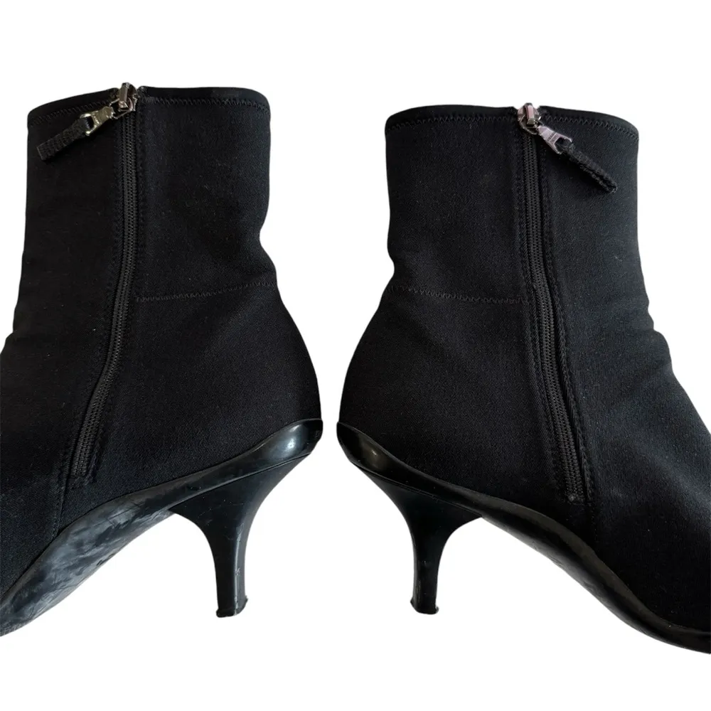 nylon rubber ankle boots EUC - Image 6