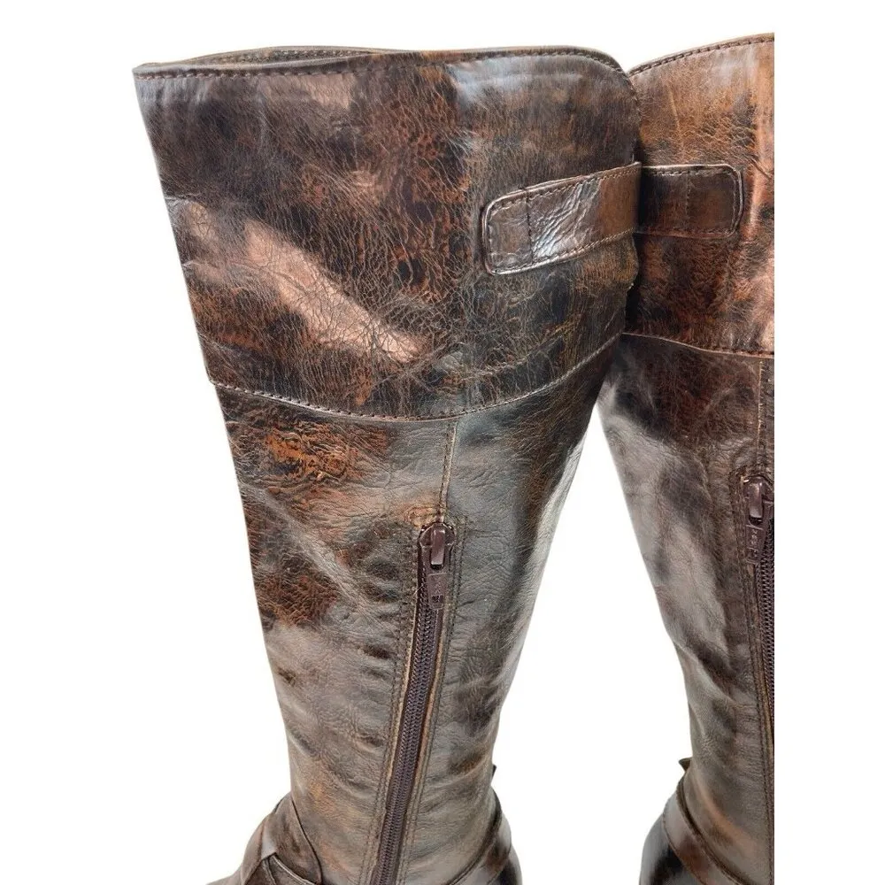 BORN Boots Womens Size US 5.5 Brown Leather Distressed Western Cowgirlcore Boho - Image 9