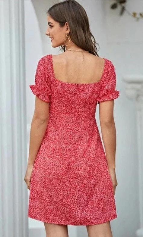 SheIn Daisy Floral Knot Sundress - Image 2