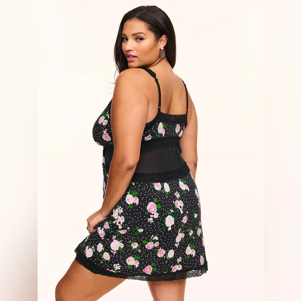 New Floral Lace Trim‎ Sleepwear - Image 2