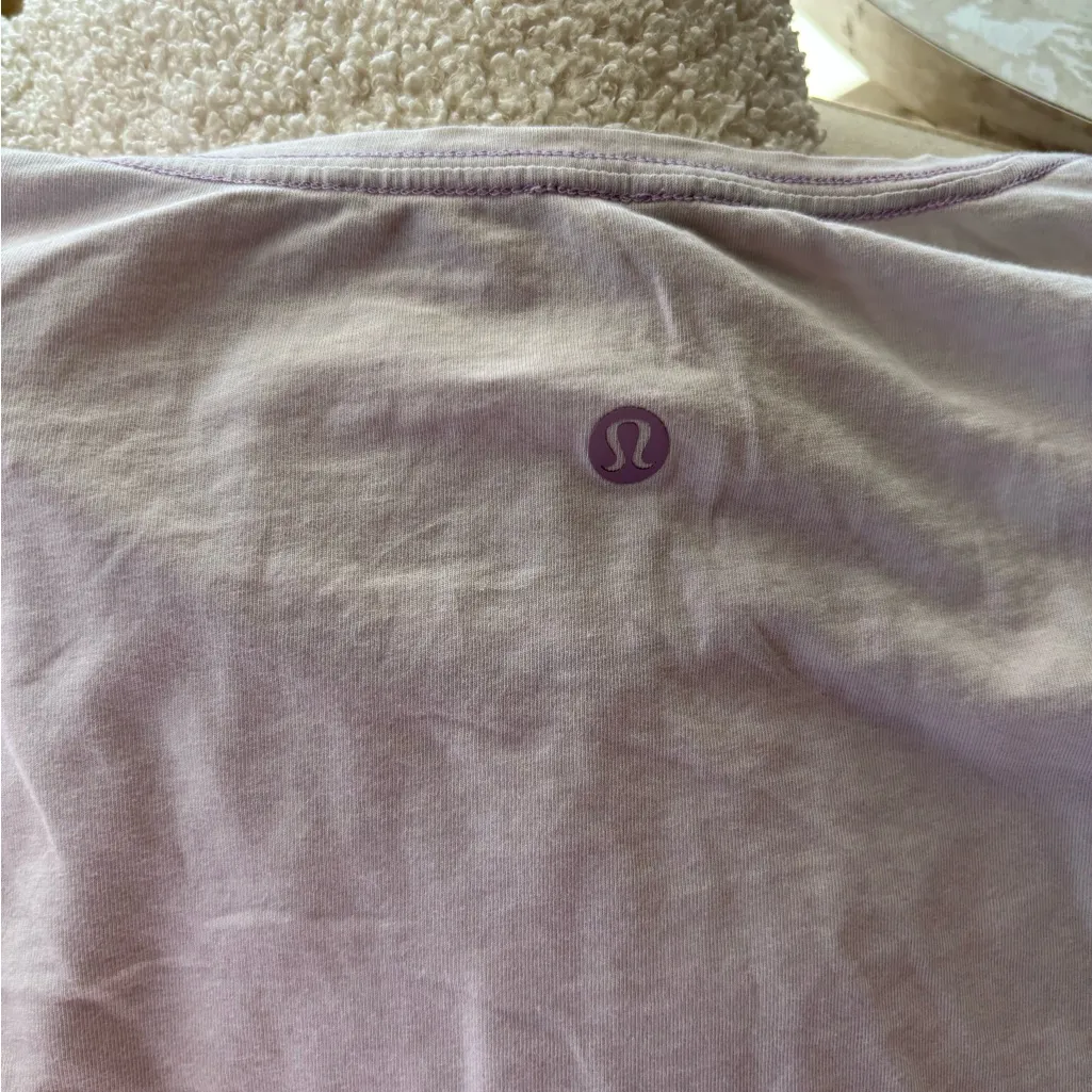 Lululemon  athletica Soft Lavender Short Sleeve Tee - Image 2