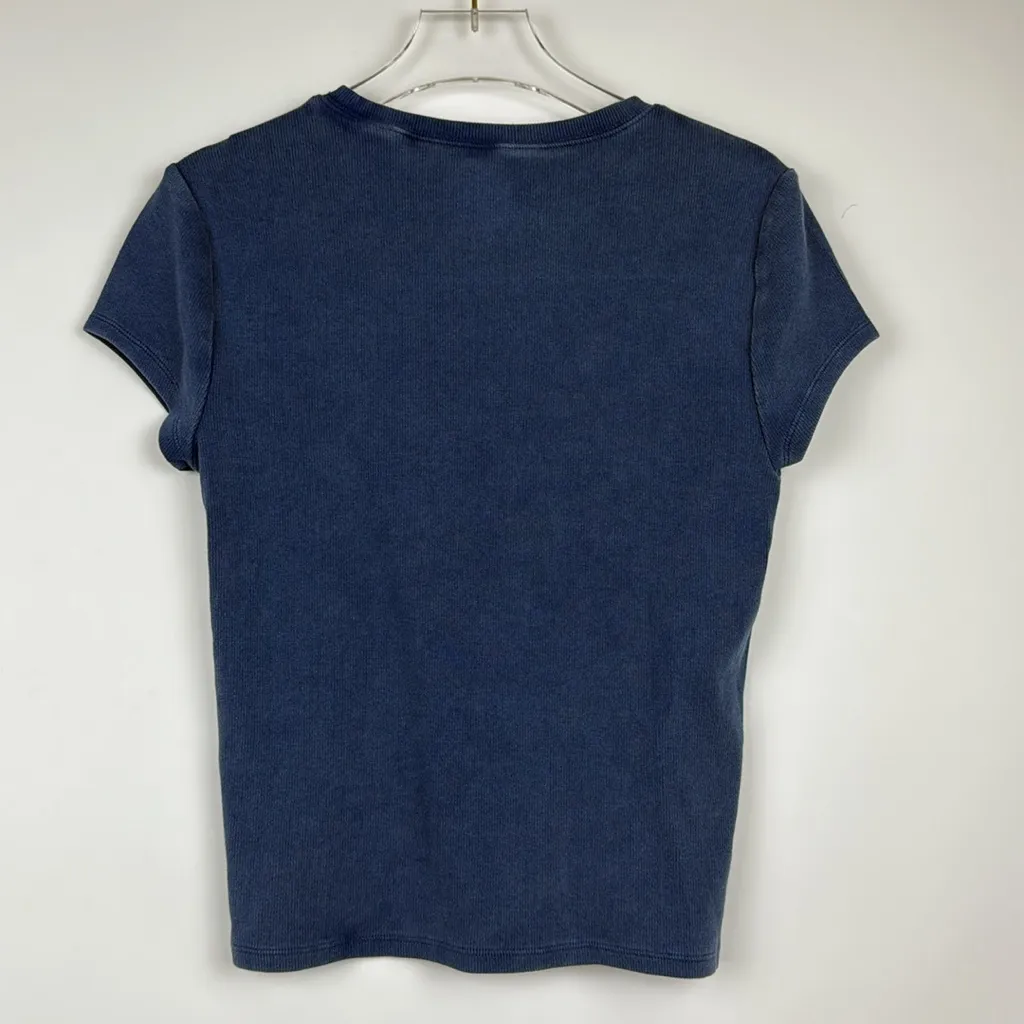 Pacsun EST.PAC Ribbed Short Sleeve Crew Neck Stretchy T-shirt Size Medium - Image 4