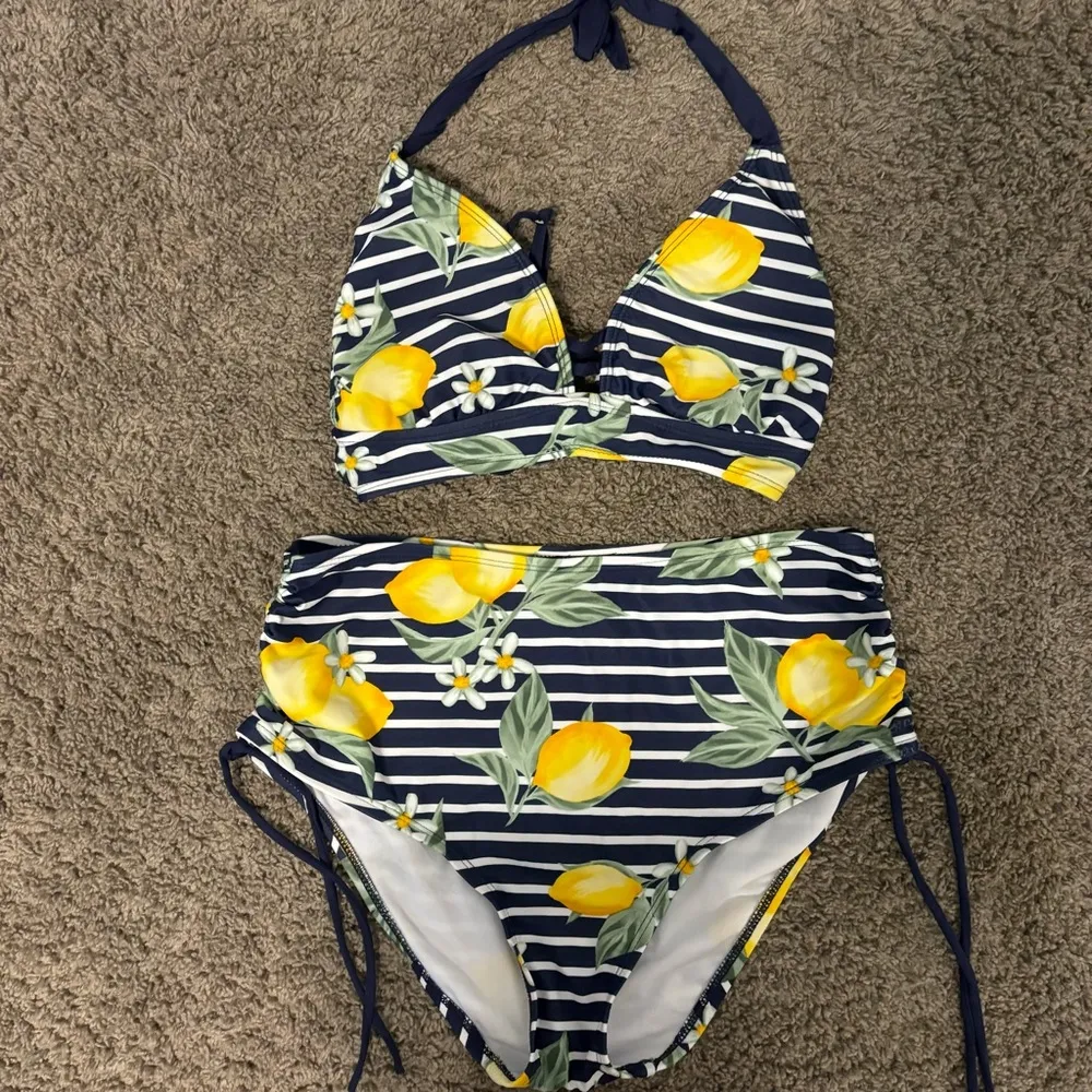 Kona Sol Lemon Bikini Set - Image 2