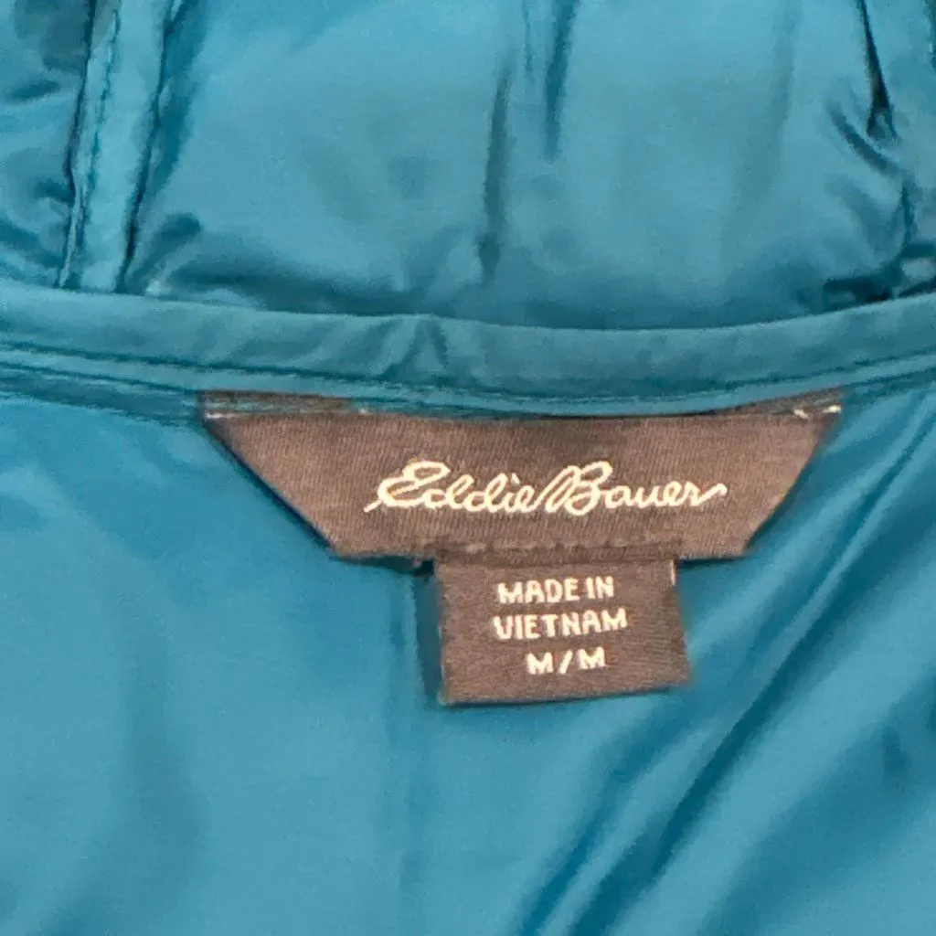 Eddie Bauer down puffer jacket with hood size medium - Image 3