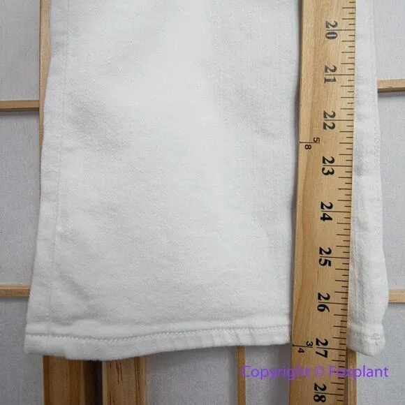 NEW‎ Madewell Kick Out Crop Jeans in pure white, 24 - Image 9