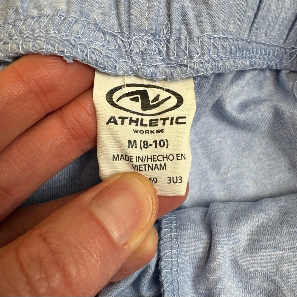 Athletic Works Women's Gym Sweat Shorts Light Blue M Med Medium 8 10 Stretchy - Image 6