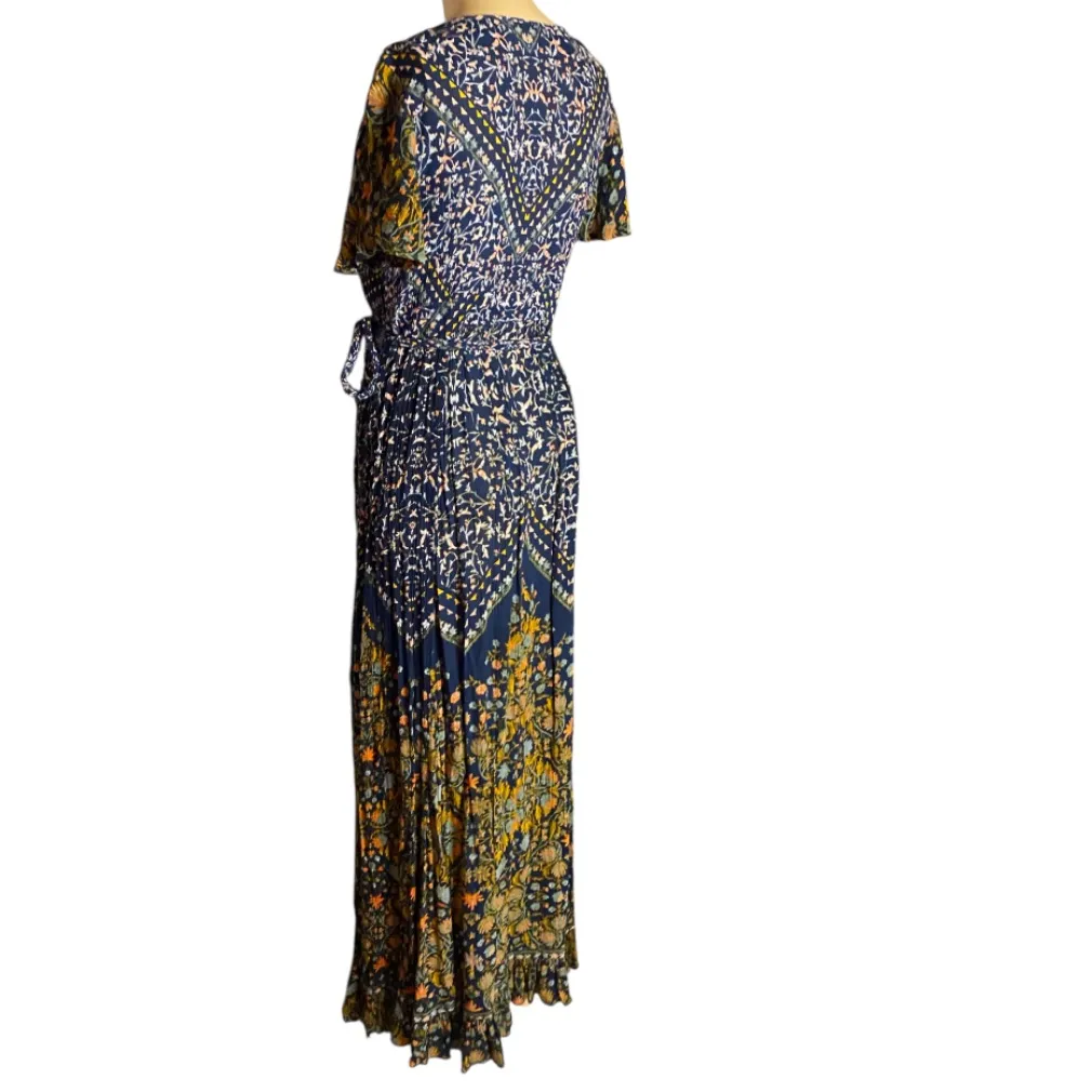 Patrons of Peace Boho Floral Maxi Wrap
Dress XS - Image 5