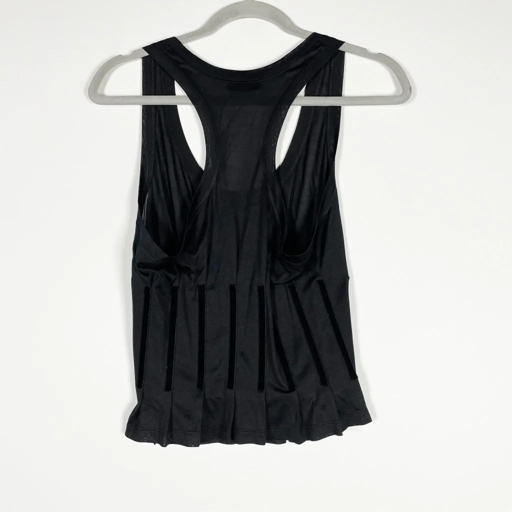 TOM FORD Silk Jersey Knit Velvet Velour Boning Sleeveless Racerback Tank Top S - Image 2