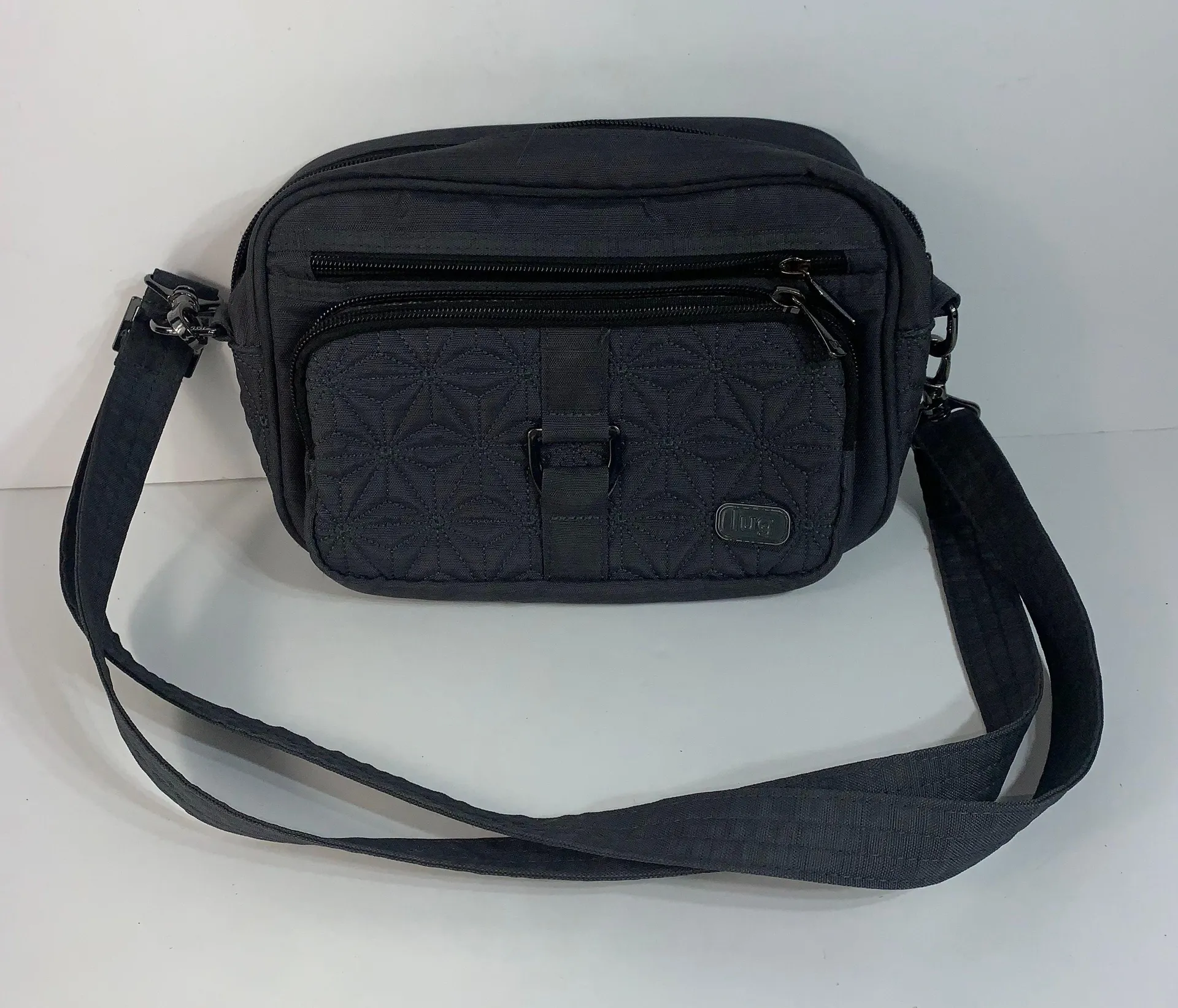 Gray Zipper Convertible Women’s Crossbody Bag - Image 8