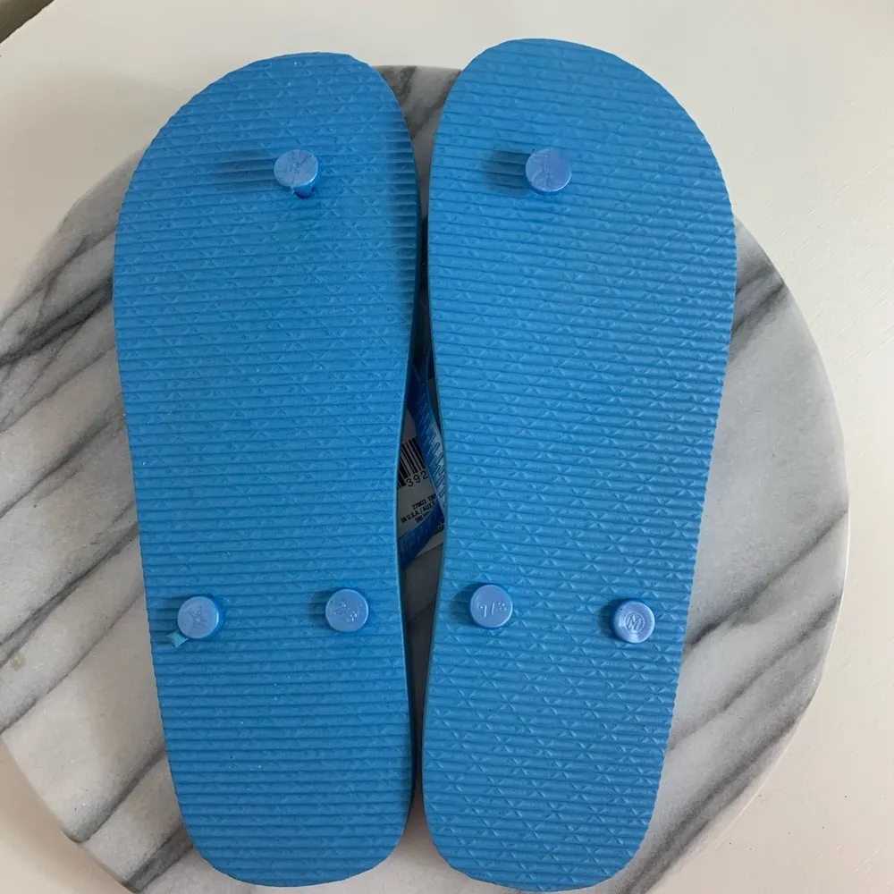 Flamingo Flip Flop Thongs Blue Size undefined - Image 6