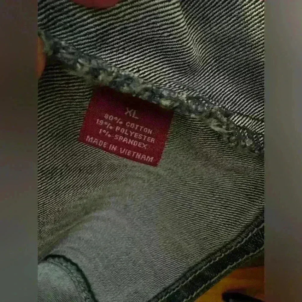 VTG Gitano Women’s 90’s Jean Jacket Blazer. Size: XL. Double pockets Blue - Image 10