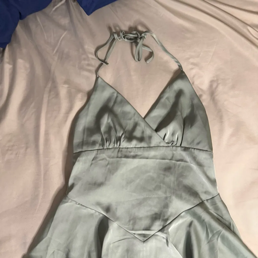 🌟NWT Elegant Green flowy Dress - Image 3