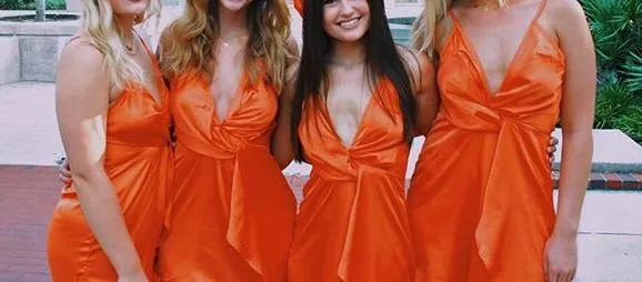 Missguided Misguided Orange Wrap Dress - Image 3