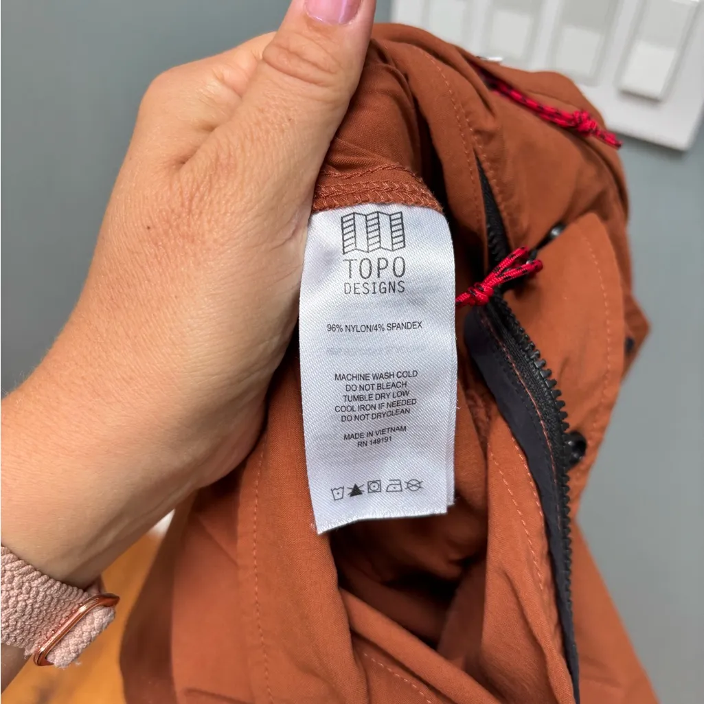 Topo Designs Brick Orange Utility Coveralls Jumpsuit M - Image 11