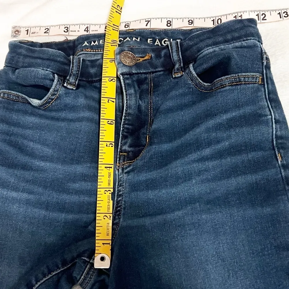 American Eagle Next Level Stretch High Rise Curvy Jegging Jeans Blue Size 000 - Image 6