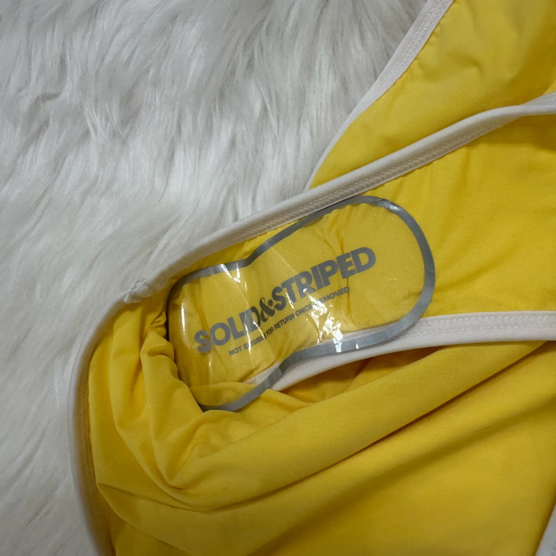 NWT Solid & Striped
Anne-Marie Ribbed One Piece Lemon stripe - Image 8