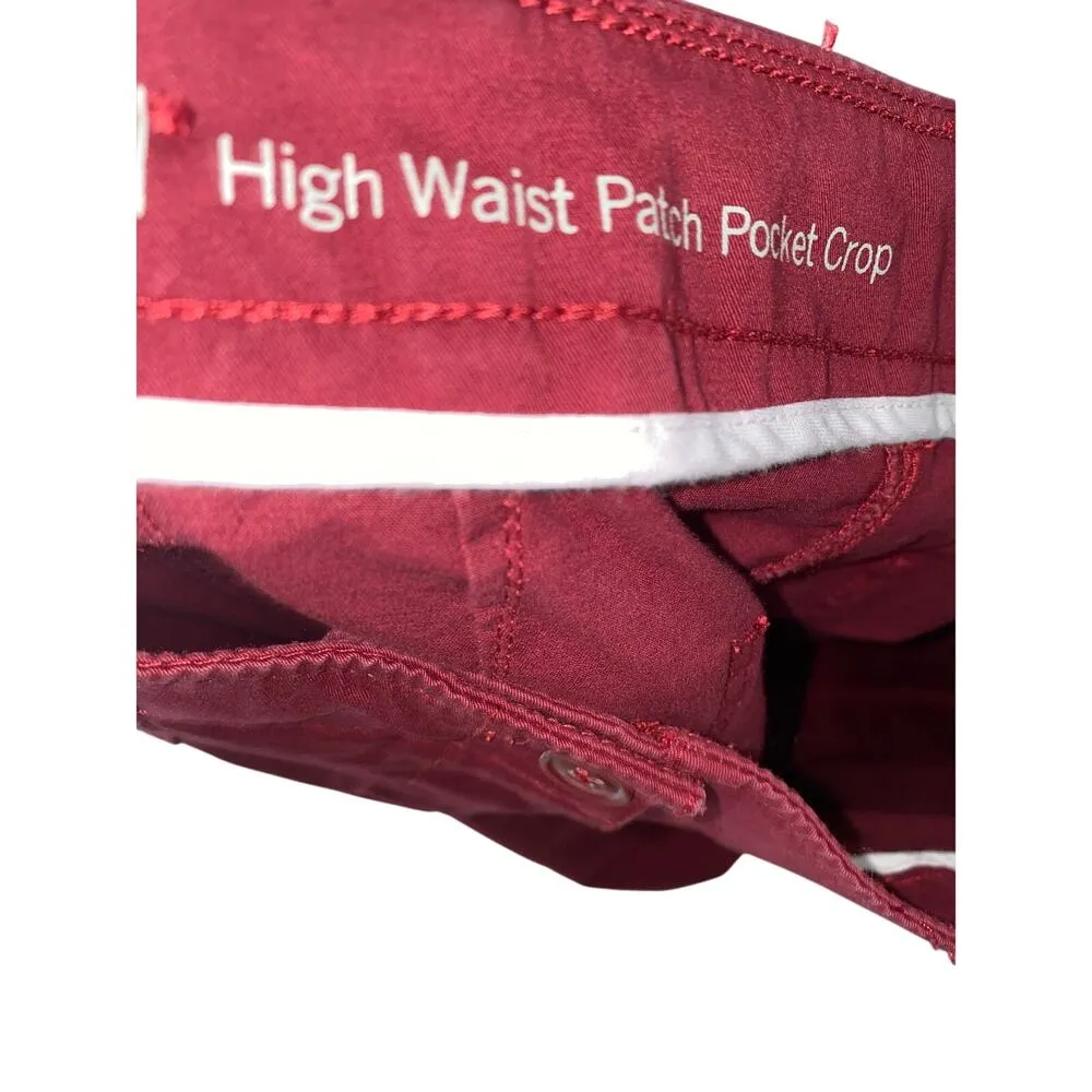 Talbots High Waist Patch Pocket Cropped Straight Leg Pants Size 14W - Image 6