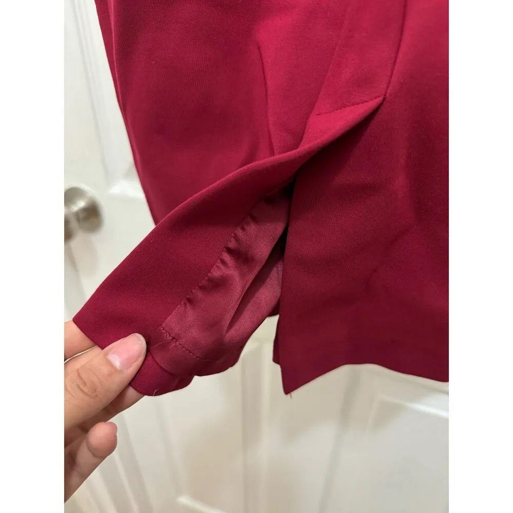 Armani exchange size 4 maroon or burgundy red peplum cocktail dress work - Image 8
