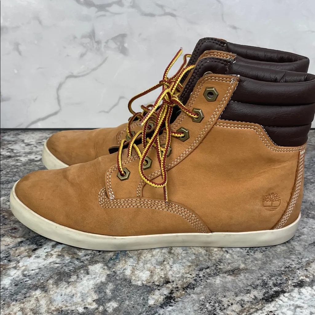 Timberland Women's Boots Size 8.5 Dausette Wheat Nubuck Lace Up Sneaker - Image 3