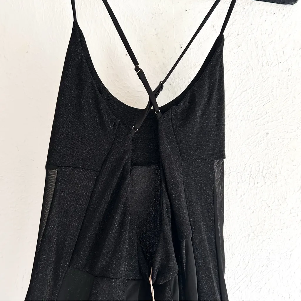 Meshki Dominique Sheer Panelled Maxi Dress Black XL NWT - Image 7