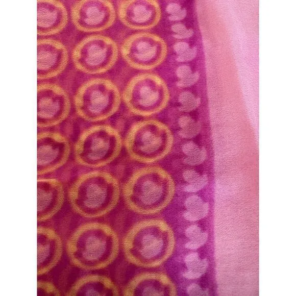 Vintage Sally Gee Silk Blend Scarf Made in Japan Purple Lavender Fusion. 15x40‎ - Image 2