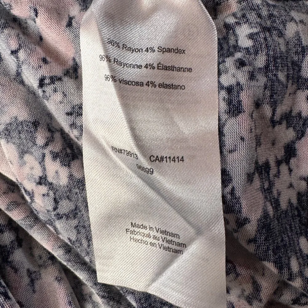 Motherhood Maternity 3X-Large Nursing Top Floral Long Sleeve Stretch Ruched Side - Image 8