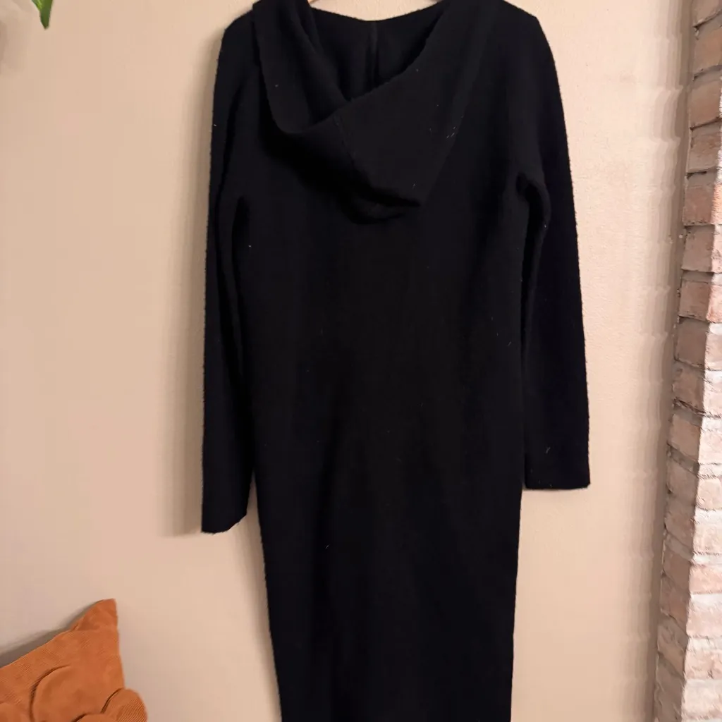 ATM Hooded Duster Cardigan‎ Black Size M - Image 8