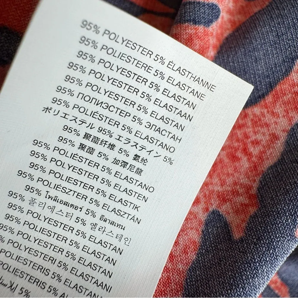 Michael Michael Kors Coral Sea Print Belted Mini Dress Ruffle Hem Navy Size XS - Image 10