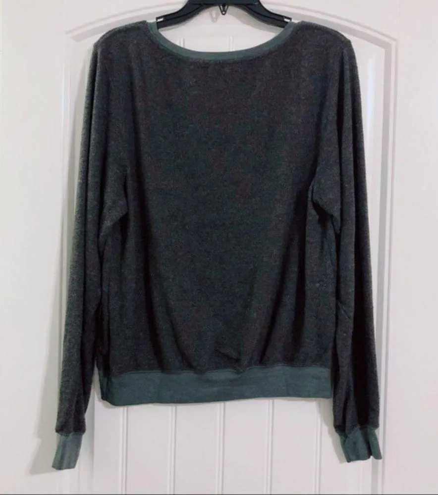 Wildfox Sweatshirt Cocktails Confetti Oversized Dark Grey Sweater Size S NWT - Image 6