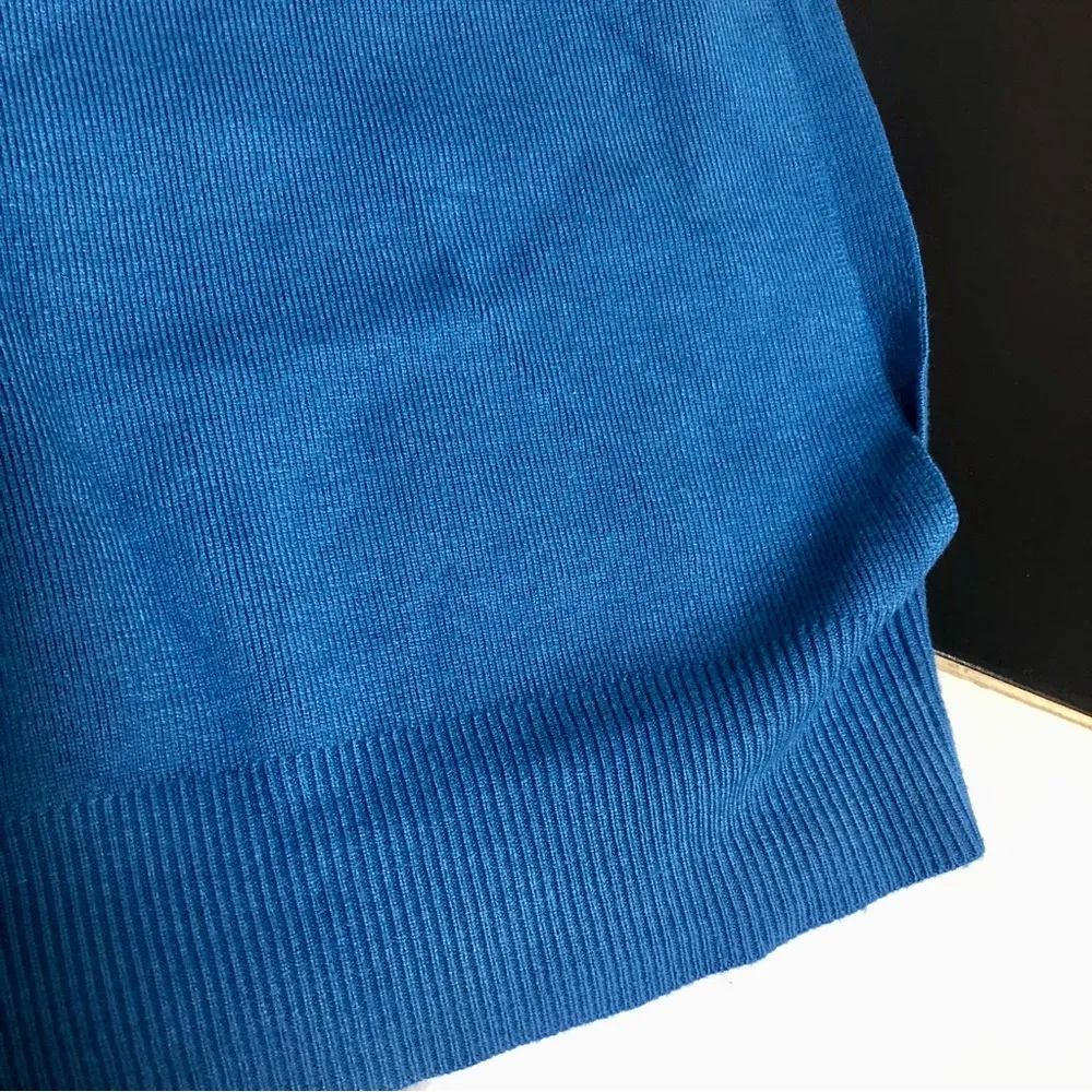 NWOT  Sleeveless Polo Crop Top Shirt Collared Tank Oversized Vest sz Small - Image 4