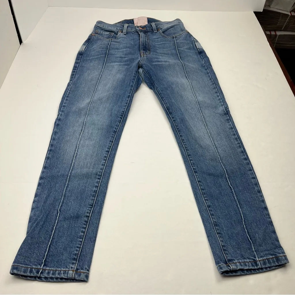 Revice Star Butt Two Toned Blue Denim Skinny Seamed Jean‎ Womens Size 28 - Image 3