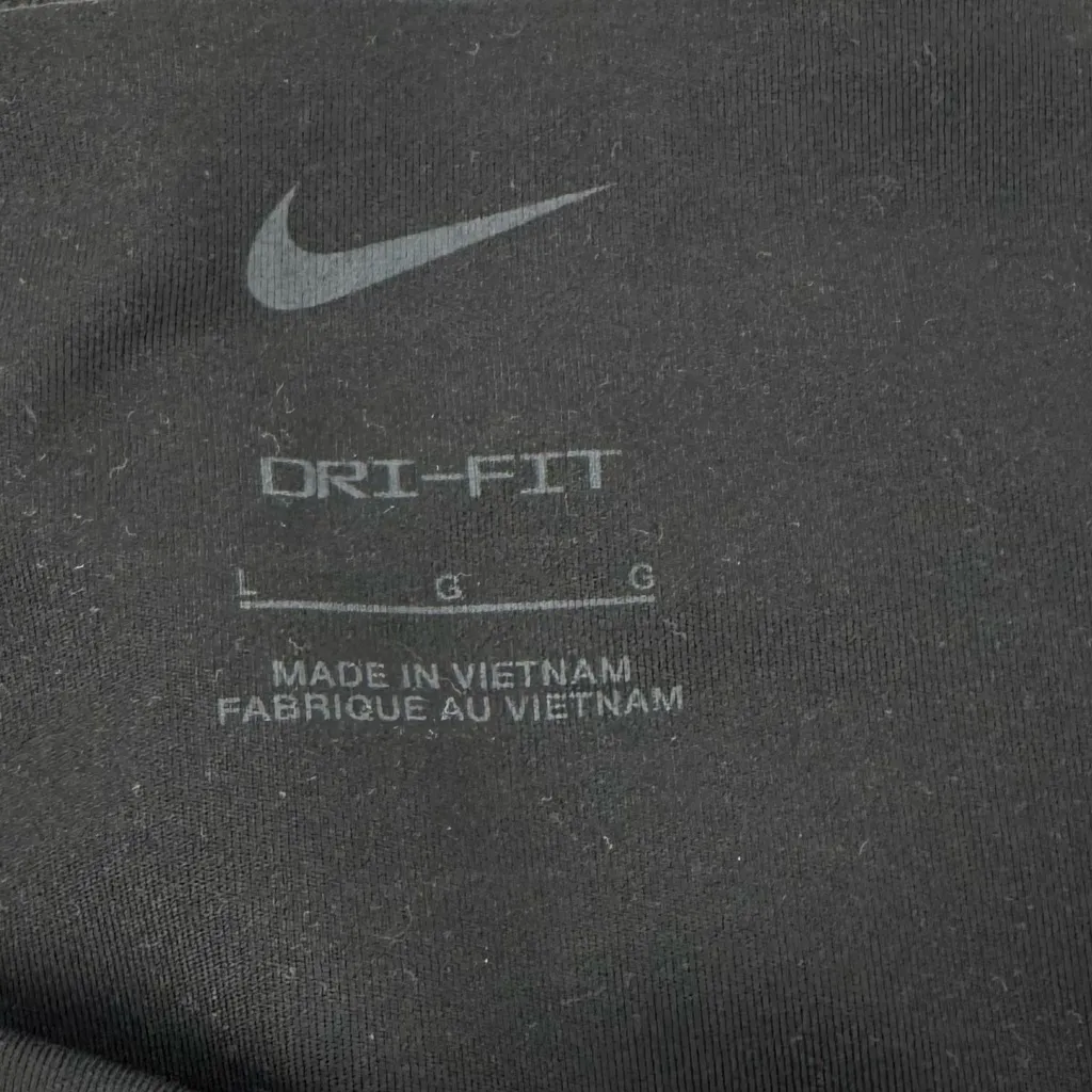 Nike Dri-FIT Cropped Leggings Black SIze Large - Image 7