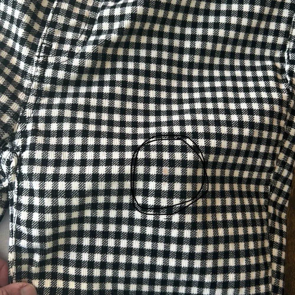 Talbots High Waist Straight Leg Buffalo Plaid Corduroy Pants Size 2 - Image 10