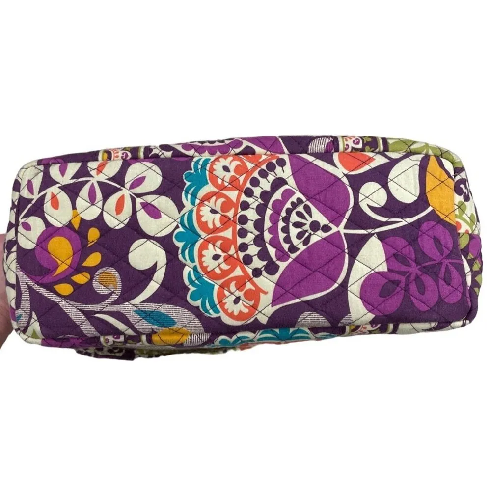 Vera Bradley Plum Crazy Women's Shoulder Bag Purse Handbag SKU 1246 - Image 3