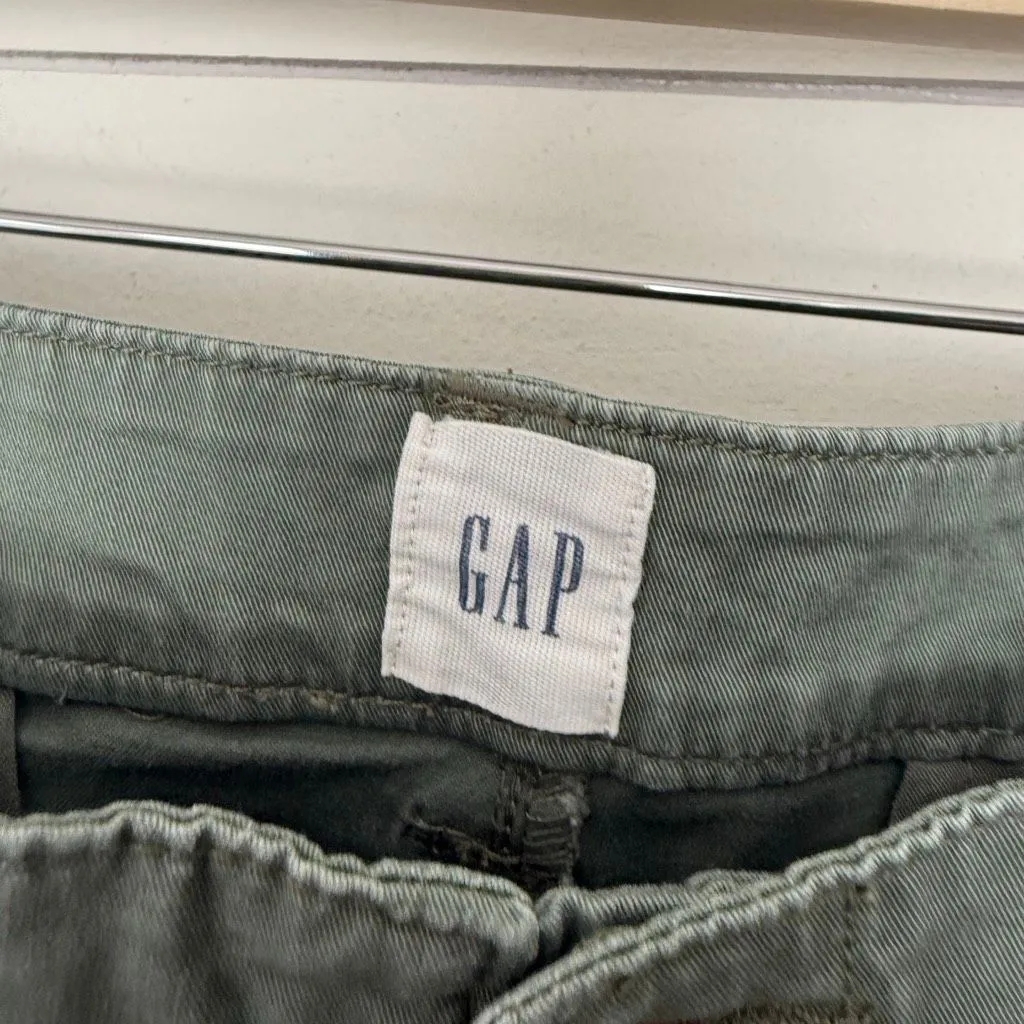Gap Women’s 14 Olive Green Girlfriend Khaki Pants - Image 2