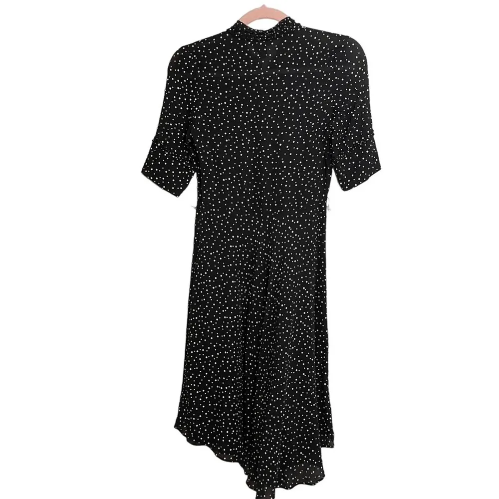 Vivienne Tam Black and White Polka Dot Silk Midi Dress - Image 2
