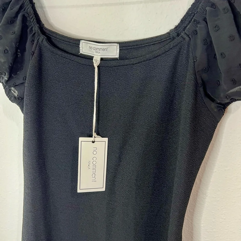 🆕 No Comment Black Dress - Image 8