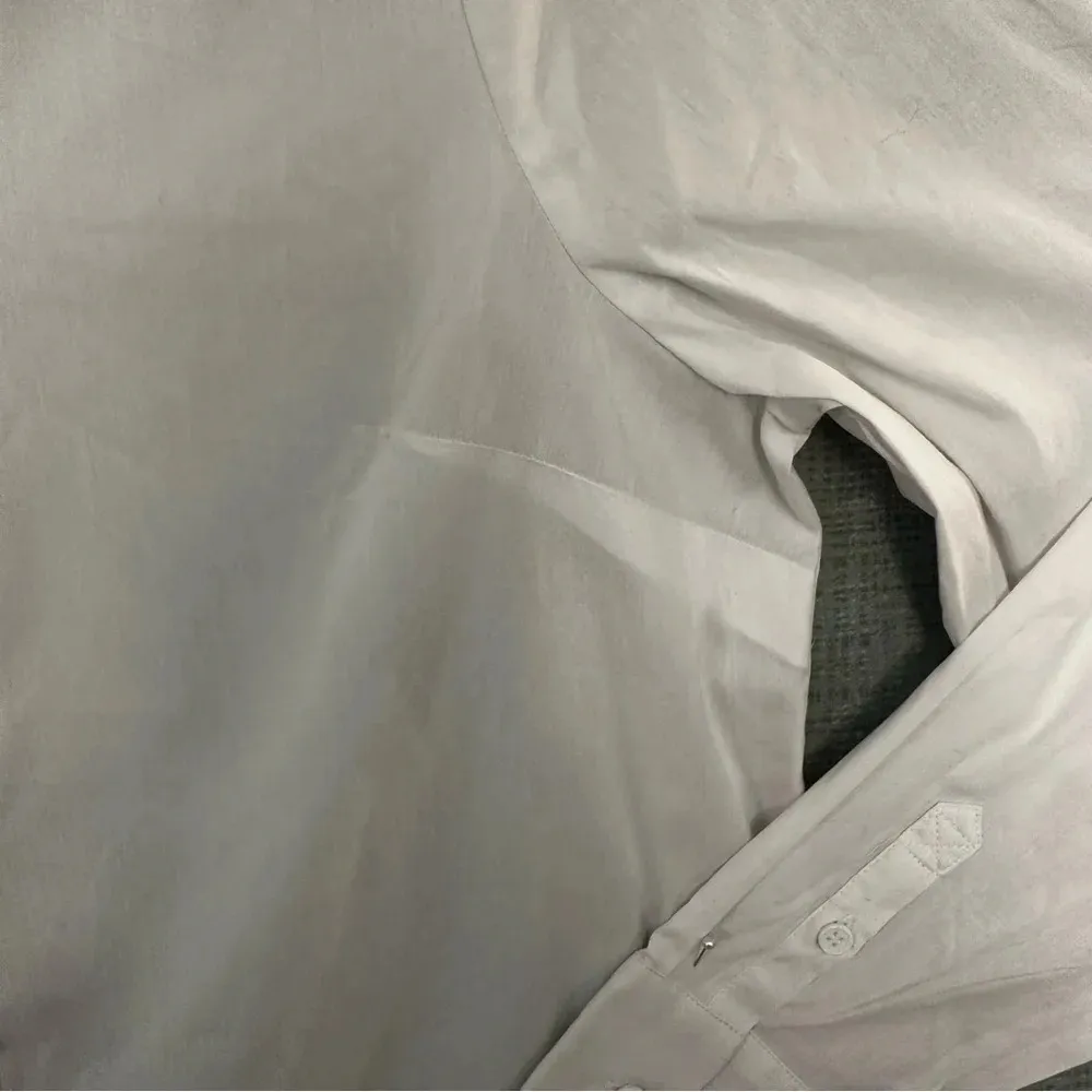 Marled Reunited Clothing women's button up collared shirt basic shirt size L White Size L - Image 3