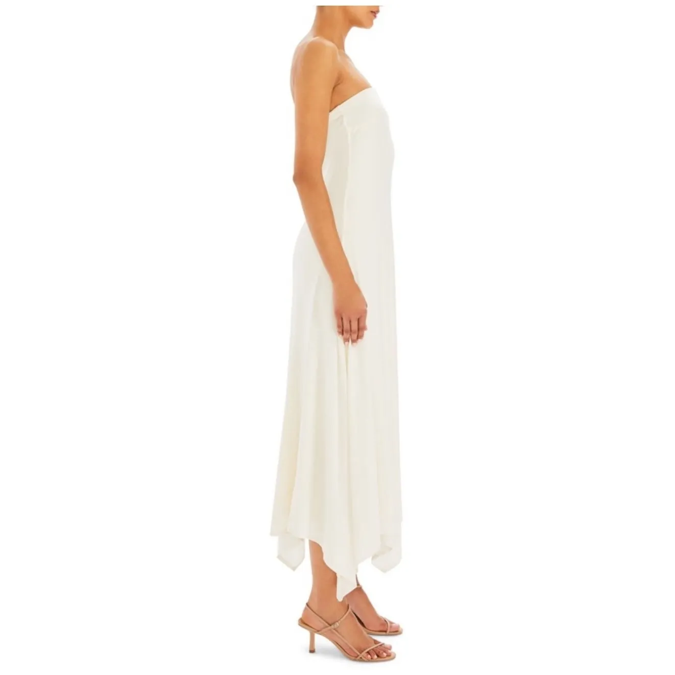 NWT Ser.o.ya Lucia‎ Strapless Maxi Dress Porcelain Sz Small $398 - Image 3