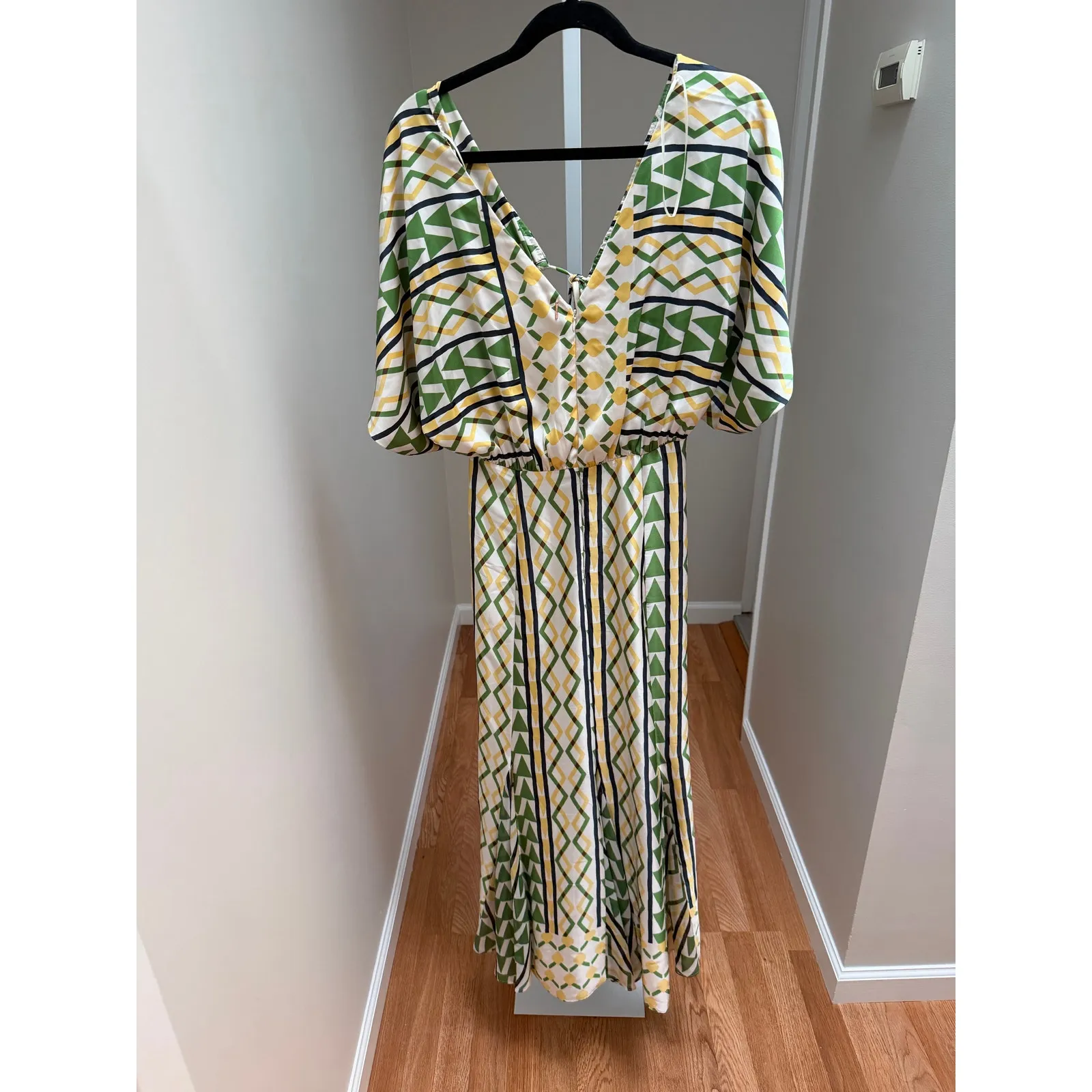 NEW NWT MISA Los Angeles Irena Dress in Limoncello Geo Mix size Small - Image 7