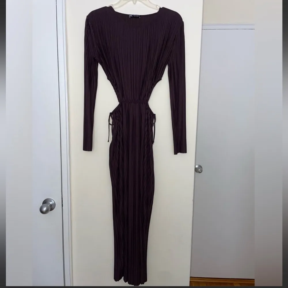 Pleated Cutout Midi Dress - Image 3