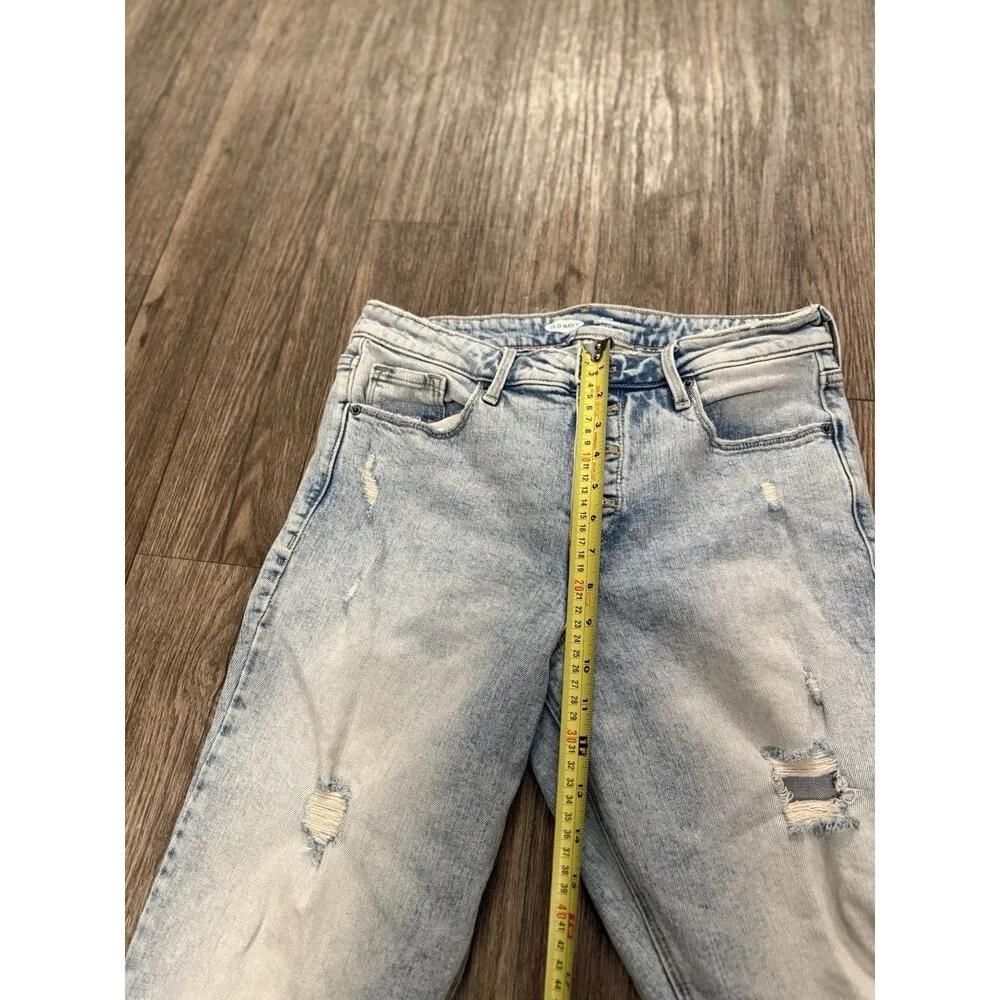 Old Navy Ankle Jeans Womens Size 12 The Power Jean High-Rise Straight Blue Denim - Image 11