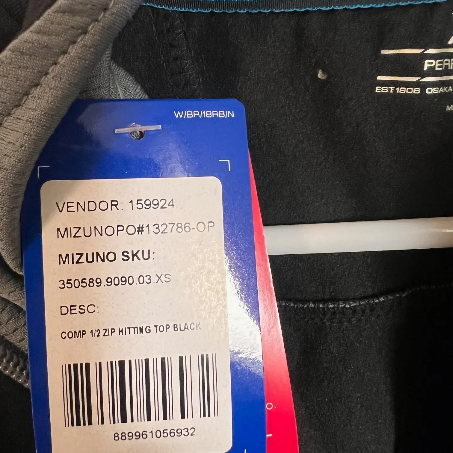 Mizuno Womens Long Sleeve High Neck Quarter Zip Active Top Size XS Black‎ NWT - Image 4