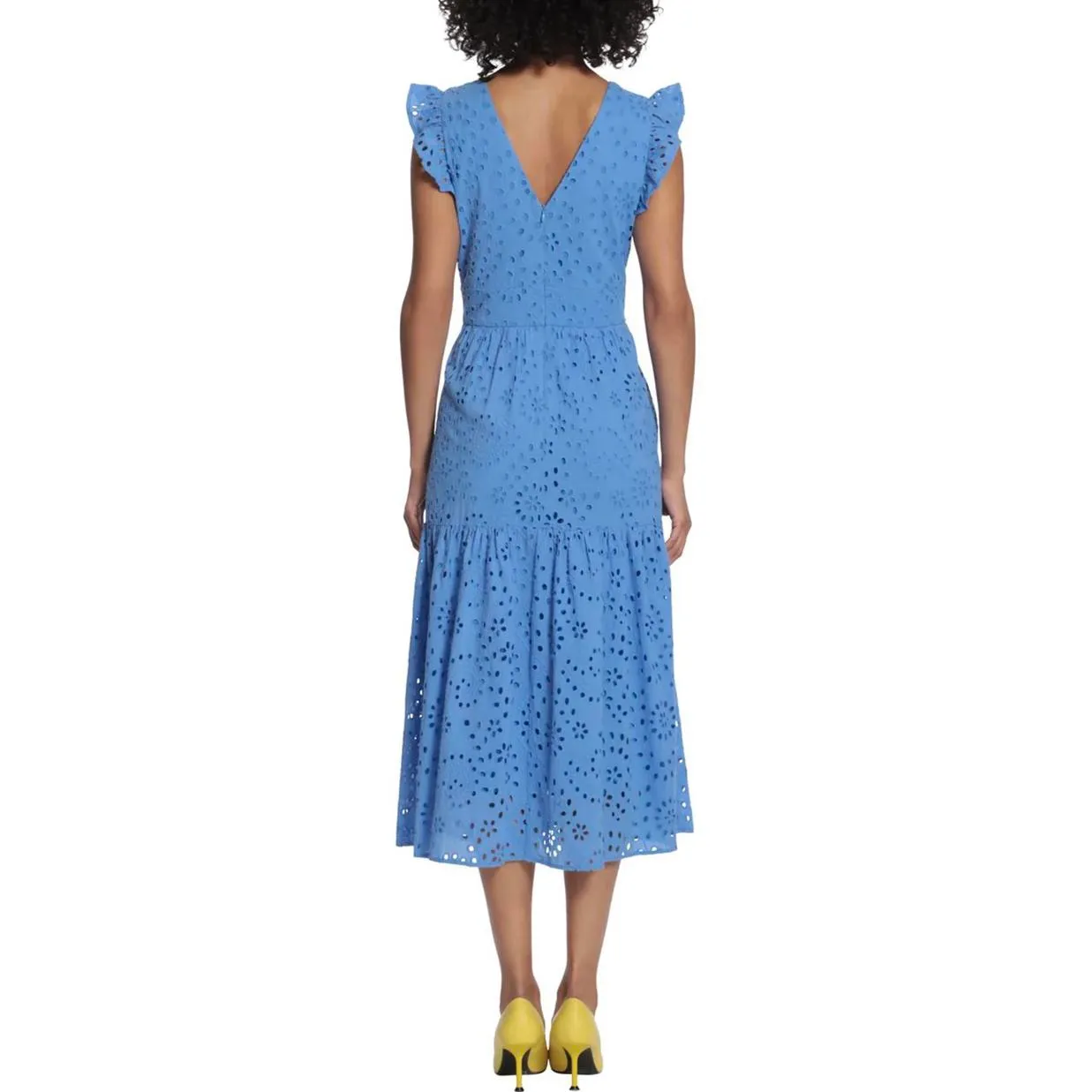 Maggy London Faye Below the Knee Fit & Flare Dress Marina Blue NWT Size 2 - Image 3