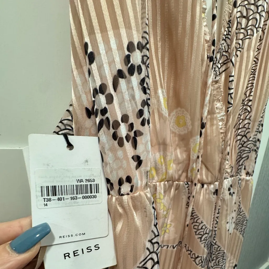 NWT REISS Freddie Paisley Print Maxi Dress, Size 10 - Image 8
