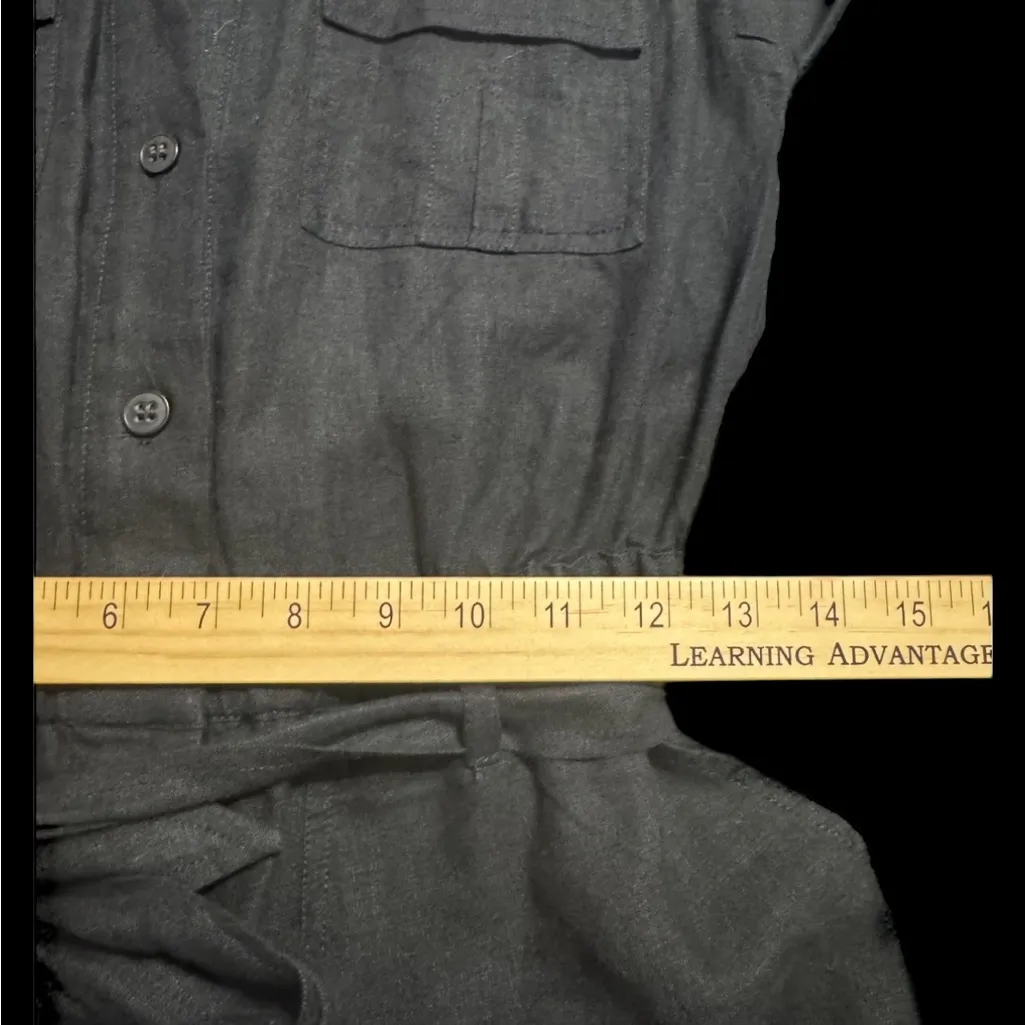 NWTs FRAME 100% Linen Button-Up Romper Size XS - Image 8