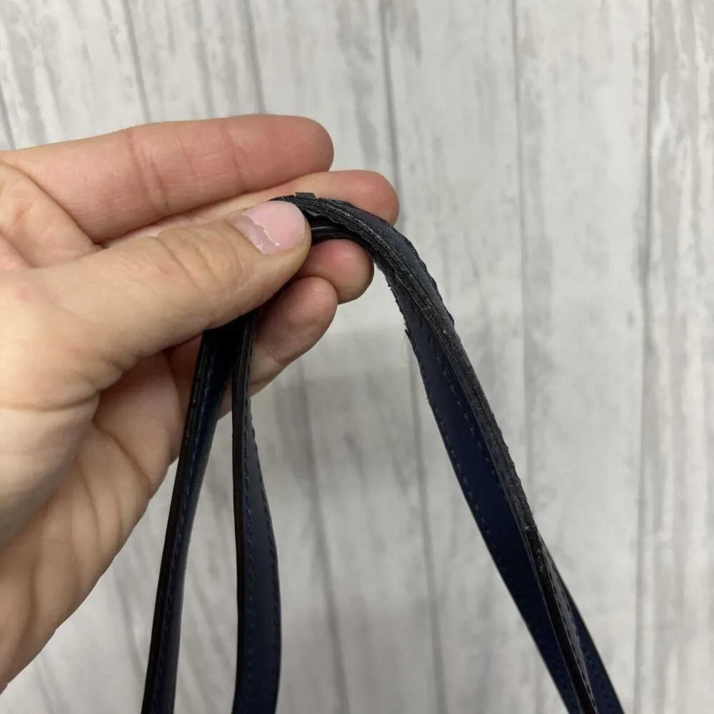 Womens Michael Kors Signature Navy Small Tote - Image 9