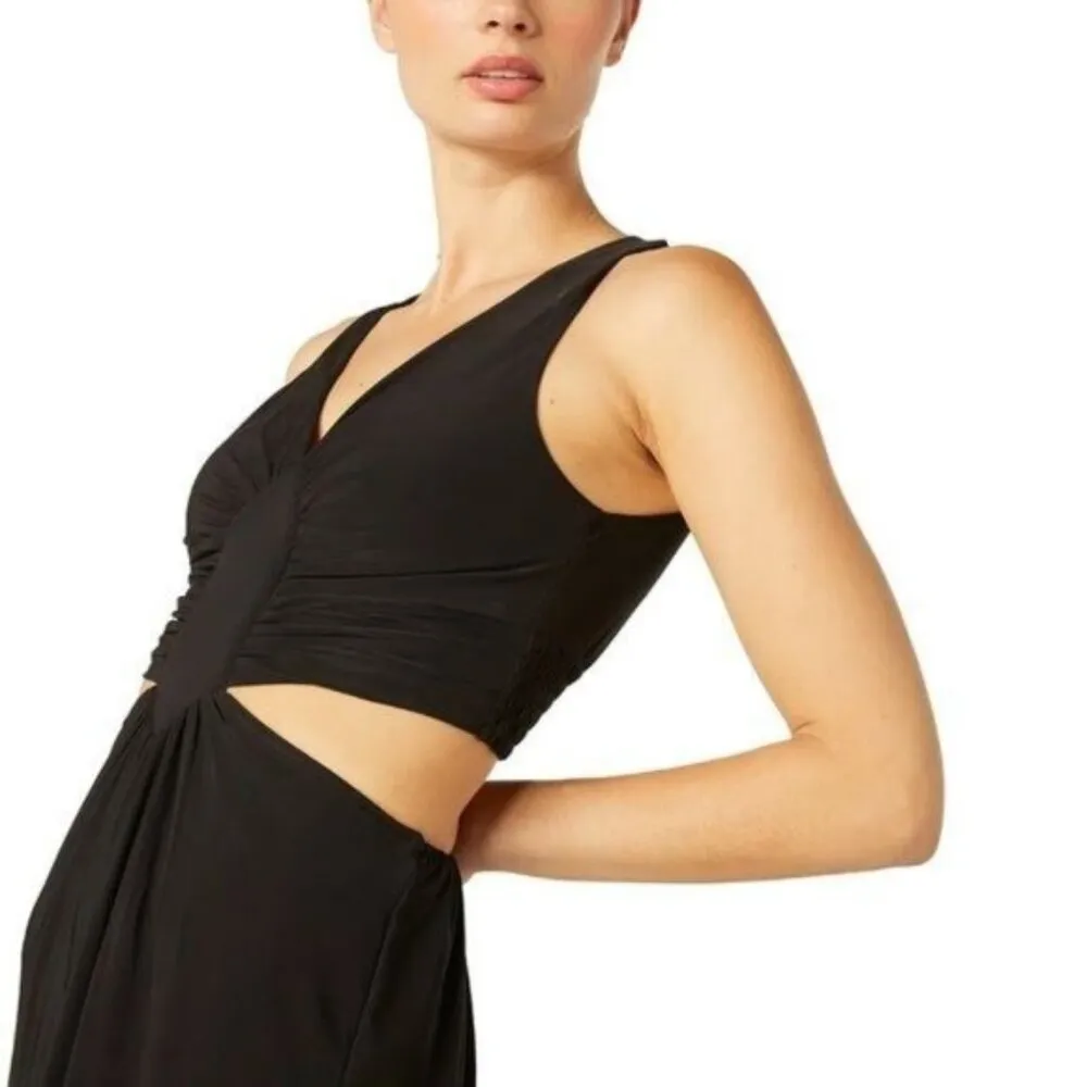 MISA Los Angeles Athema Cutout Waist Sleeveless Maxi Dress Black Size M NWT - Image 5